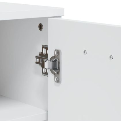 Шкаф за обувки VIKEN, бял, инженерно дърво