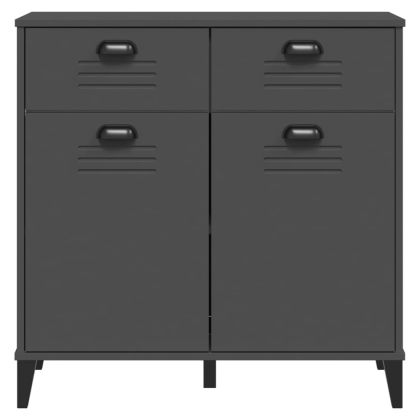 Сайдборд "VIKEN", антрацитно сиво, 80x40x80 см, инженерно дърво