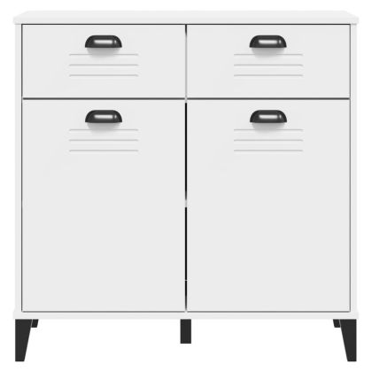 Сайдборд "VIKEN", бял, 80x40x80 см, инженерно дърво