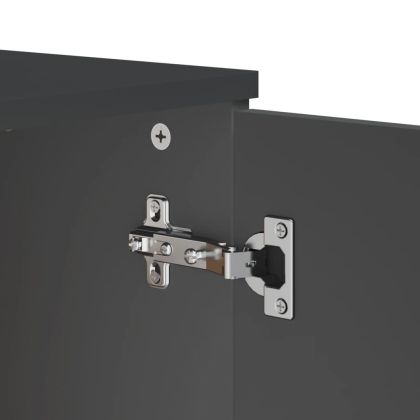 Сайдборд "VIKEN", антрацитно сиво, 80x40x80 см, инженерно дърво