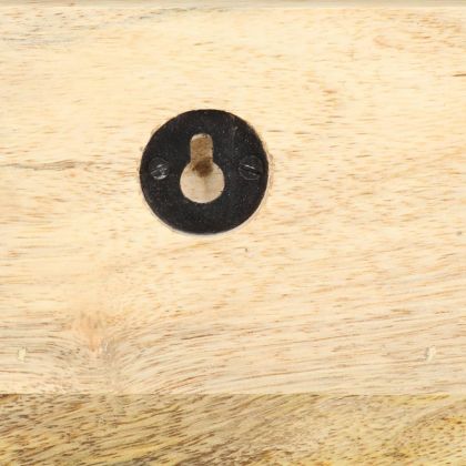 Стенна закачалка за дрехи 60x15x20 см грубо мангово дърво масив