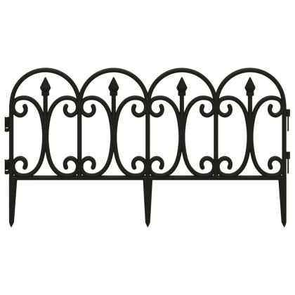 Кантове за тревни площи, 17 бр, черни, 10 м, PP