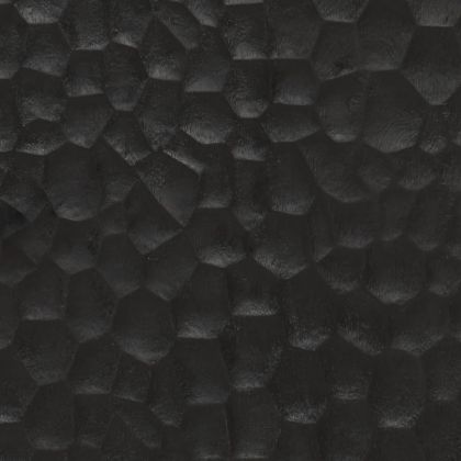 ТВ шкаф, черен, 80x31x46 см, масивно мангово дърво