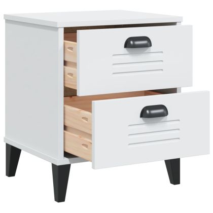 Нощно шкафче VIKEN, бяло, инженерно дърво