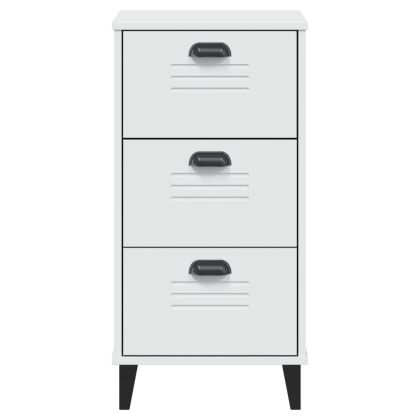 Нощно шкафче VIKEN, бяло, инженерно дърво