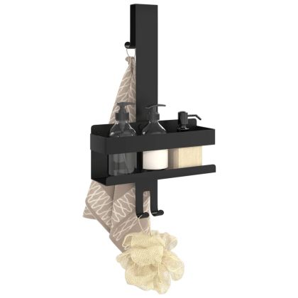 Органайзер за душ кабина, черен мат, неръждаема стомана 304