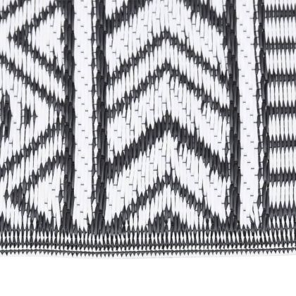 Килим за открито, ARAKIL черен, 140x200 см, PP