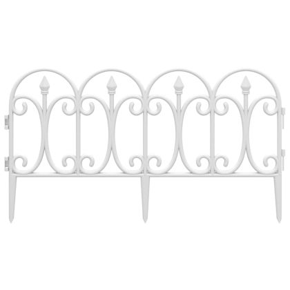 Кантове за тревни площи, 17 бр, бели, 10 м, PP