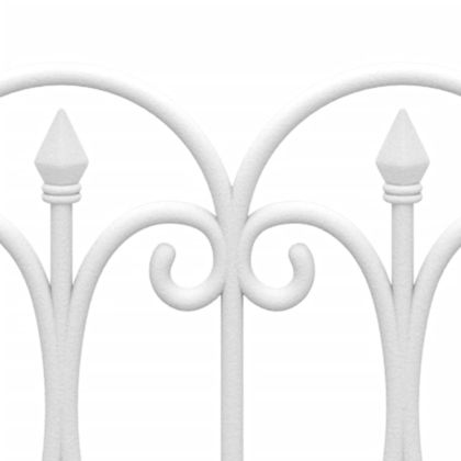 Кантове за тревни площи, 17 бр, бели, 10 м, PP