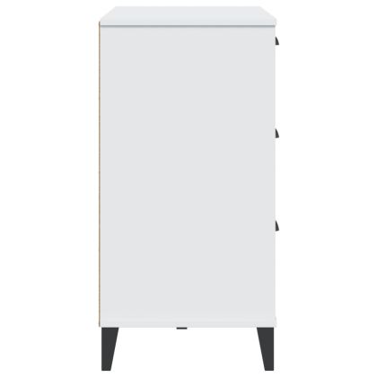 Сайдборд "VIKEN", бял, 80x40x80 см, инженерно дърво