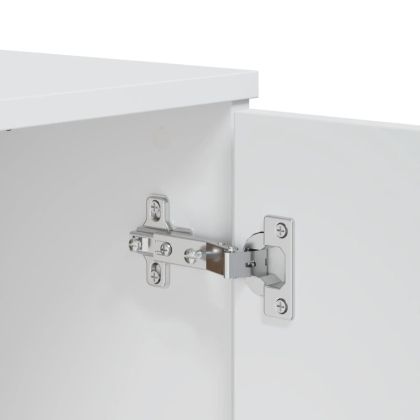 Сайдборд "VIKEN", бял, 80x40x80 см, инженерно дърво