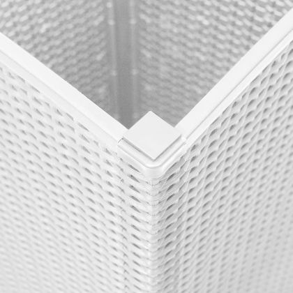 Градински кашпи, 2 бр, бели, 32,5x32,5x57 см, PP