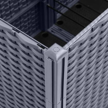 Градински сандък, синьо сив, 160x120x53 см, PP