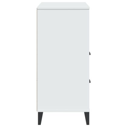 Библиотека "VIKEN", бяла, 80x40x90 см, инженерно дърво