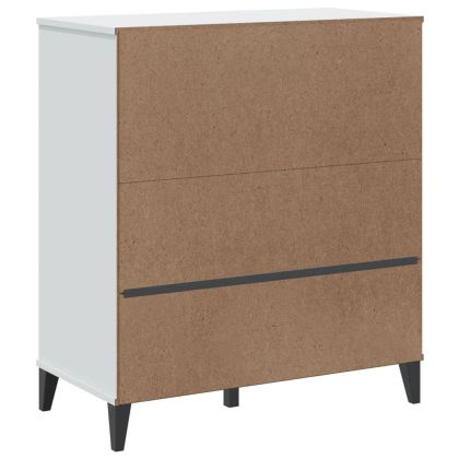 Библиотека "VIKEN", бяла, 80x40x90 см, инженерно дърво