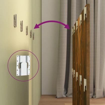 Табла за легло, опушен дъб, 120x1,5x80 см, инженерна дървесина