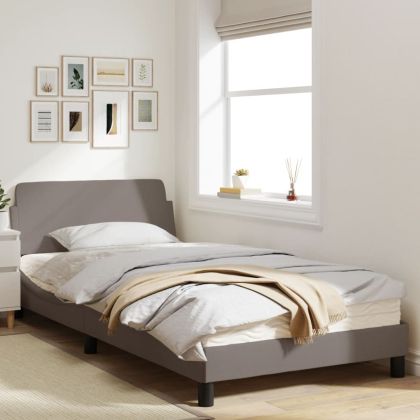 Рамка за легло Dover, таупе, 100x200 см, плат