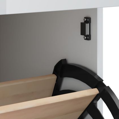 Шкаф за обувки VIKEN, бял, инженерно дърво