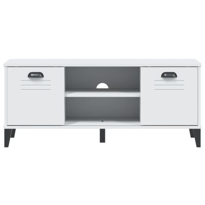 Пейка за обувки VIKEN, бяла, 106x35x45 см, инженерно дърво