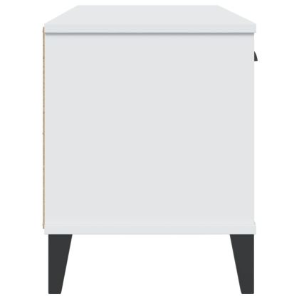 Пейка за обувки VIKEN, бяла, 106x35x45 см, инженерно дърво