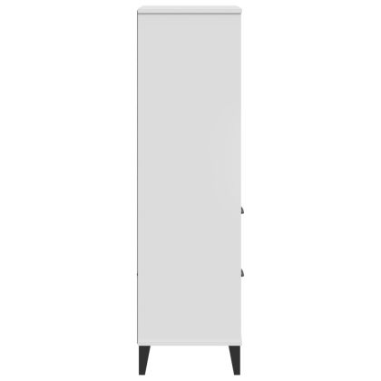 Библиотека "VIKEN", бяла, 60x35x123 см, инженерно дърво