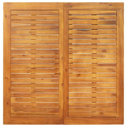 Градинска трапезна маса, 110x110x75 см, акация масив