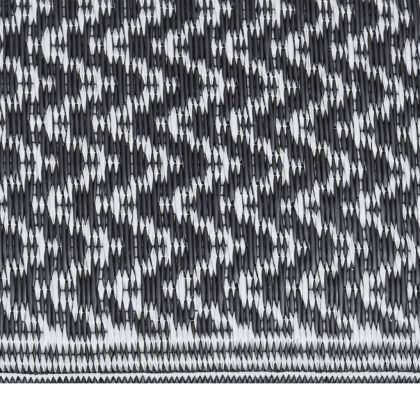 Килим за открито, ARAKIL черен, 140x200 см, PP