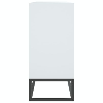 Бюфет, бял, 105x30x65 см, инженерно дърво