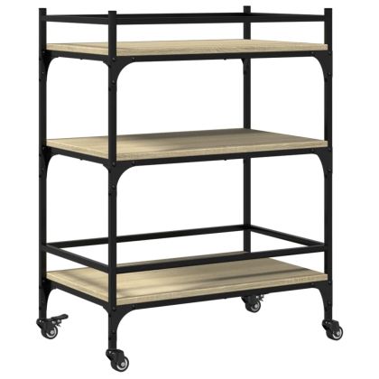 Кухненска количка, дъб сонома, 65x40x86,5 см, инженерно дърво