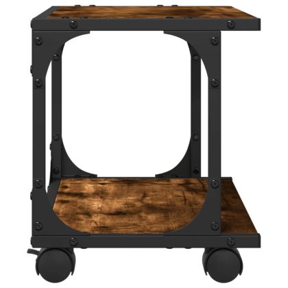 Стойка принтер опушен дъб 2 нива 41x28x33,5 см инженерно дърво