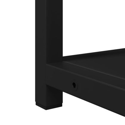 Шкаф за баня с огледало, черен, 60x16x60 см, инженерно дърво