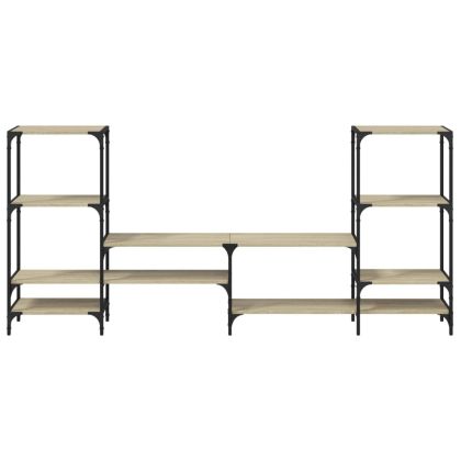 ТВ шкаф, сонома дъб, 206,5x28,5x95 см, инженерно дърво