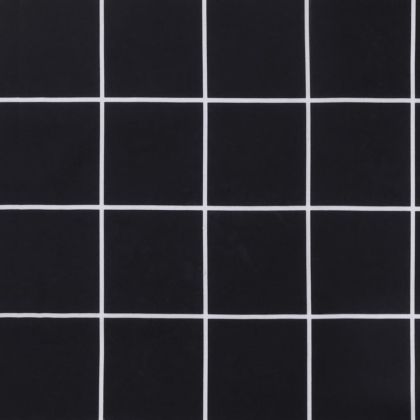 Възглавници за стол ниска облегалка 2 бр черно каре Оксфорд