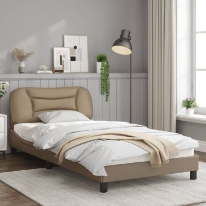 Рамка за легло без матрак Hvar, капучино, 100x200 см, изкуствена кожа