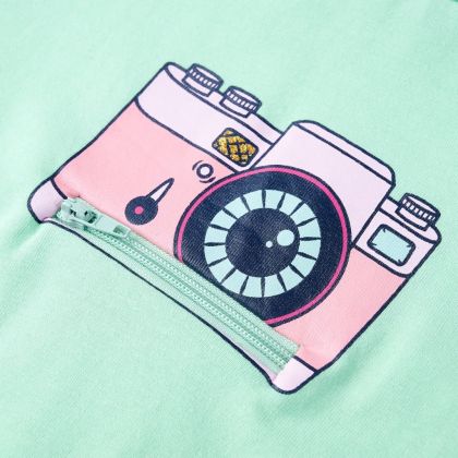 Детска тениска, яркозелена, 92