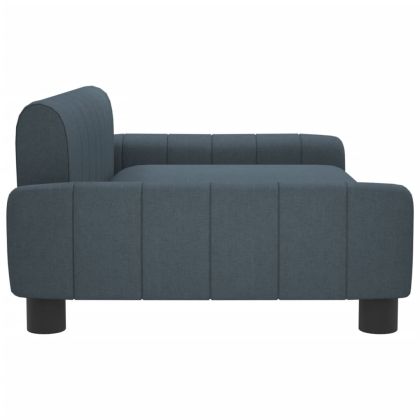 Кучешко легло Тъмносив 90x53x30 см текстил