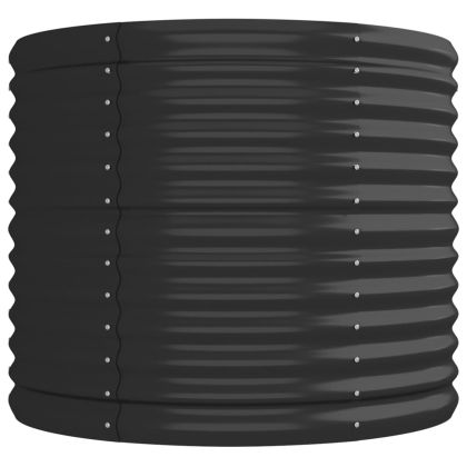 Градинска повдигната леха поцинкована стомана антрацит