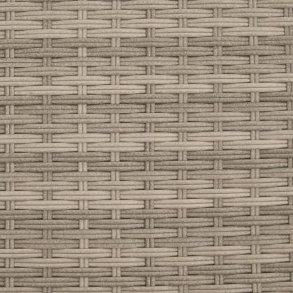 Шезлонг със сенник и възглавници, светлосив, полиратан