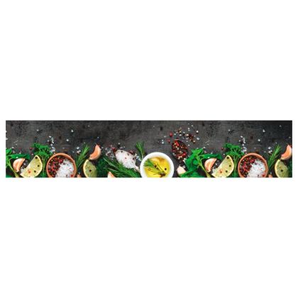 Кухненско килимче, миещо, подправки, 60x300 см, кадифе