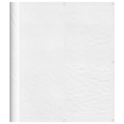 Балконски параван бял 120x800 см 100% полиестер оксфорд