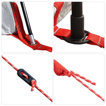 Къмпинг палатка за 2 души, синя, водоустойчива