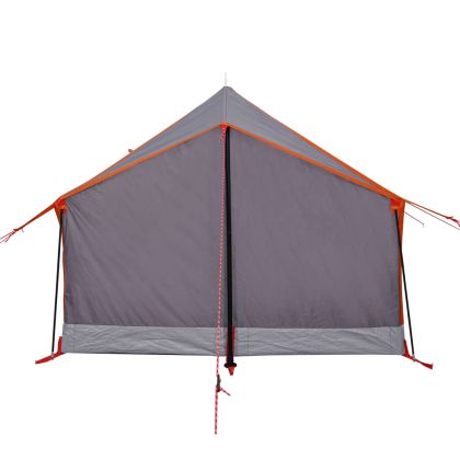 Къмпинг палатка за 2 души, сиво и оранжево, водоустойчива