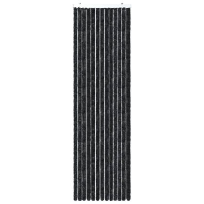 Завеса против насекоми, антрацит, 118x220 см, шенил