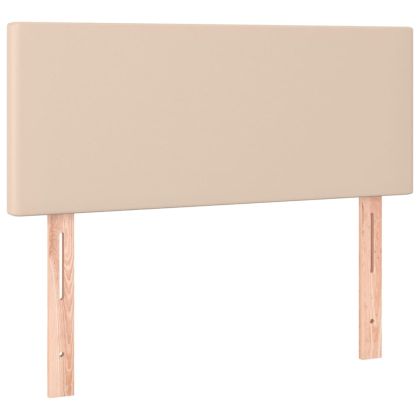 Горна табла за легло, капучино, 100x5x78/88 см, изкуствена кожа