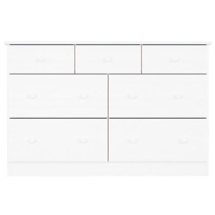 Скрин ALTA, бял, 112x35x73 см, бор масив