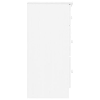 Скрин ALTA, бял, 112x35x73 см, бор масив