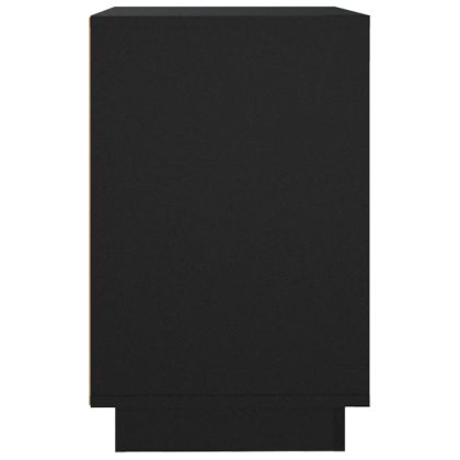 Сайдборд, черен, 102x35x60 см, инженерно дърво