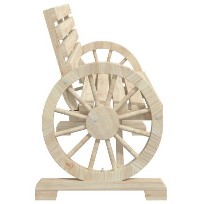 Градинска пейка, 2-местна, масивна ела