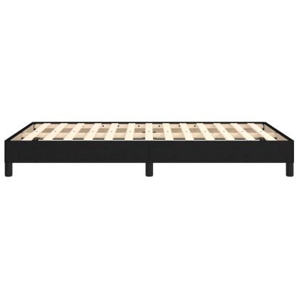 Рамка за легло без матрак, черна, 120x190 см, плат