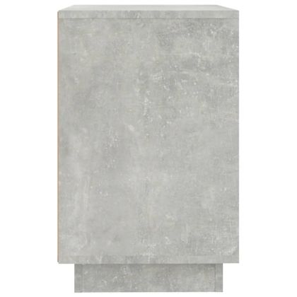 Сайдборд, бетонно сив, 102x35x60 см, инженерно дърво